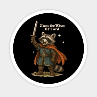TWAS The Tism M Lord Funny Vintage Raccoon Graphic Autism Magnet